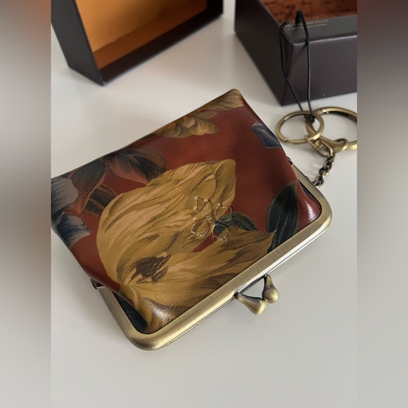 NWT Patricia Nash Key Fob Frame Pouch Kiss Lock Coin Purse - Picture 7 of 15